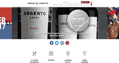 Desktop Screenshot of bodegaargento.com